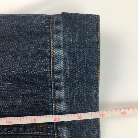 Forever 21 Womens M Blue Denim Cut Off Jean Jacket - Picture 10 of 11